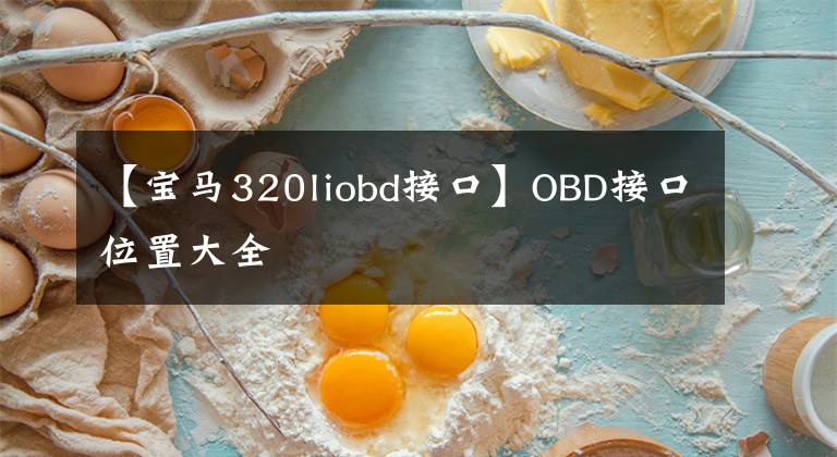 【宝马320liobd接口】OBD接口位置大全