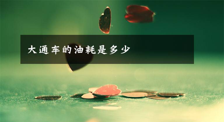 大通车的油耗是多少