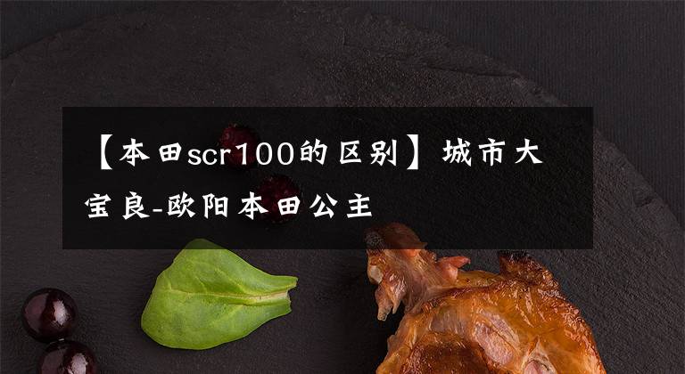 【本田scr100的区别】城市大宝良-欧阳本田公主