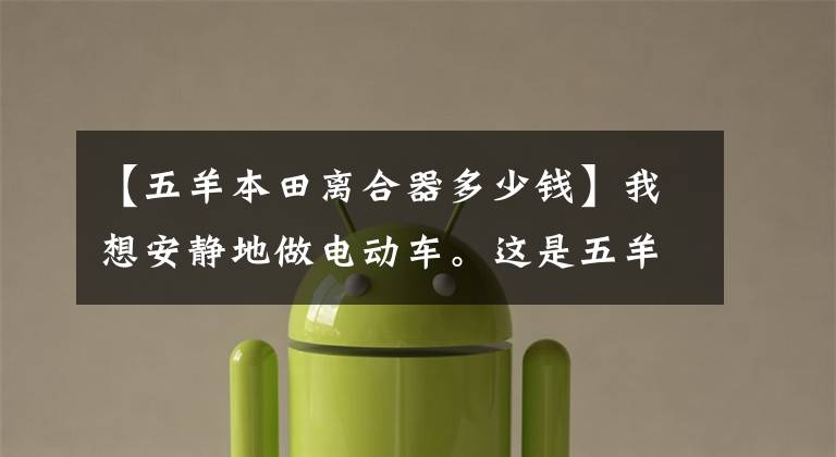 【五羊本田离合器多少钱】我想安静地做电动车。这是五羊本田纯元V3。