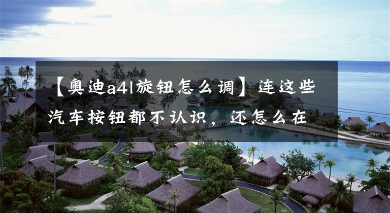 【奥迪a4l旋钮怎么调】连这些汽车按钮都不认识，还怎么在朋友圈装逼？