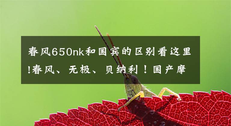 春风650nk和国宾的区别看这里!春风、无极、贝纳利！国产摩托车3强，哪个才是你眼中最靓的仔？