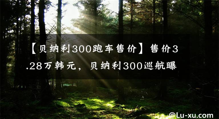 【贝纳利300跑车售价】售价3.28万韩元，贝纳利300巡航曝光，豪爵铃木DL250的节奏