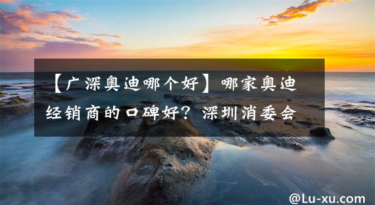 【广深奥迪哪个好】哪家奥迪经销商的口碑好？深圳消委会发布消费评价指数排行榜