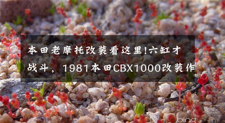 本田老摩托改装看这里!六缸才战斗,1981本田CBX1000改装作品欣赏