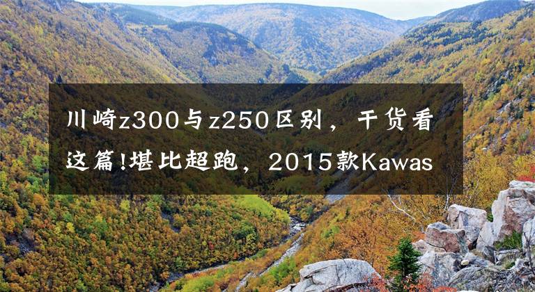 川崎z300与z250区别,干货看这篇!堪比超跑,2015款Kawasaki Z300