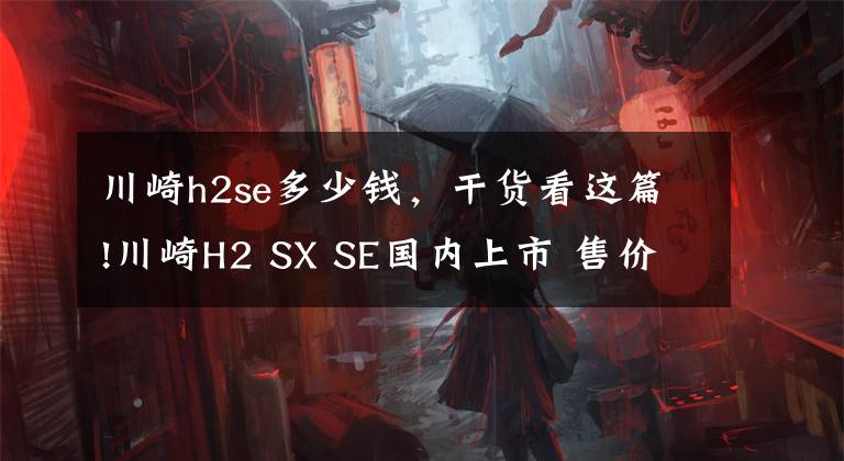 川崎h2se多少钱,干货看这篇!川崎H2 SX SE国内上市 售价32.88万 配备前后雷达