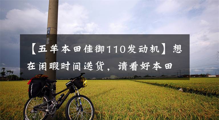 【五羊本田佳御110发动机】想在闲暇时间送货，请看好本田NS110R和嘉尔。怎么选？