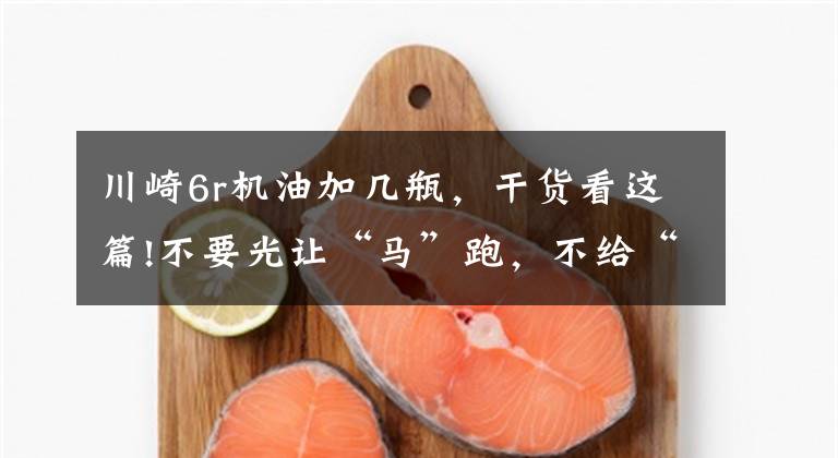 川崎6r机油加几瓶,干货看这篇!不要光让“马”跑,不给“马”吃草,川崎ZX-6R换机油