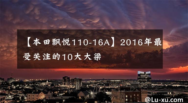 【本田飘悦110-16A】2016年最受关注的10大大梁