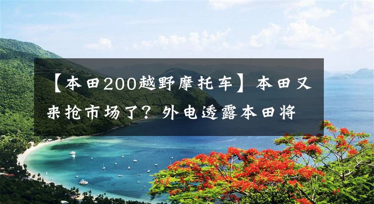 【本田200越野摩托车】本田又来抢市场了?外电透露本田将推出NX200,将于8月末公布。