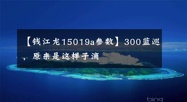【钱江龙15019a参数】300蓝巡,原来是这样子滴