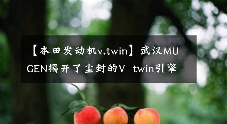 【本田发动机v.twin】武汉MUGEN揭开了尘封的V twin引擎历史,带来了新的概念引擎!