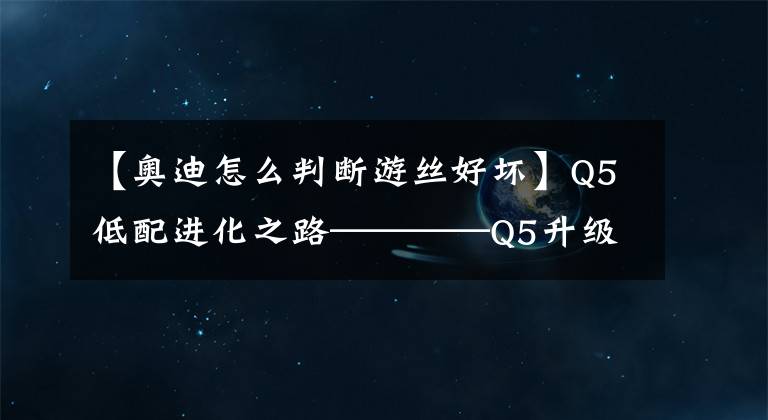 【奥迪怎么判断游丝好坏】Q5低配进化之路————Q5升级多功能方向盘（附带编码故障清