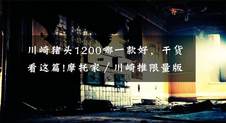 川崎猪头1200哪一款好，干货看这篇!摩托家／川崎推限量版猪头街车ZRX1200 DAEG