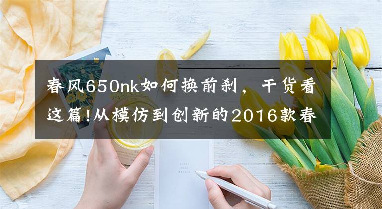 春风650nk如何换前刹,干货看这篇!从模仿到创新的2016款春风650NK 骑士网测评