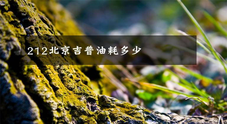 212北京吉普油耗多少
