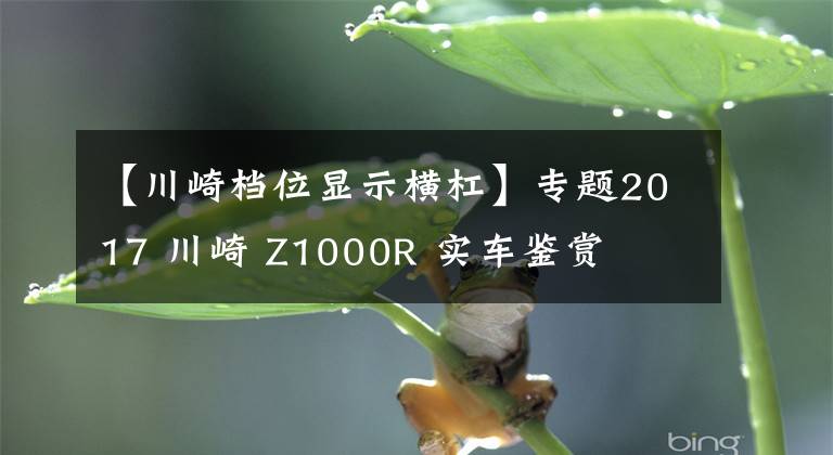 【川崎档位显示横杠】专题2017 川崎 Z1000R 实车鉴赏
