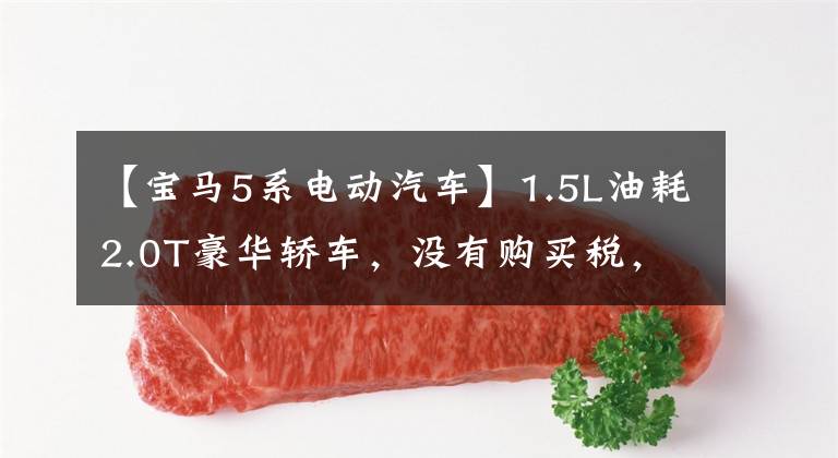 【宝马5系电动汽车】1.5L油耗2.0T豪华轿车,没有购买税,价格便宜,我给你看宝马5系新能源。