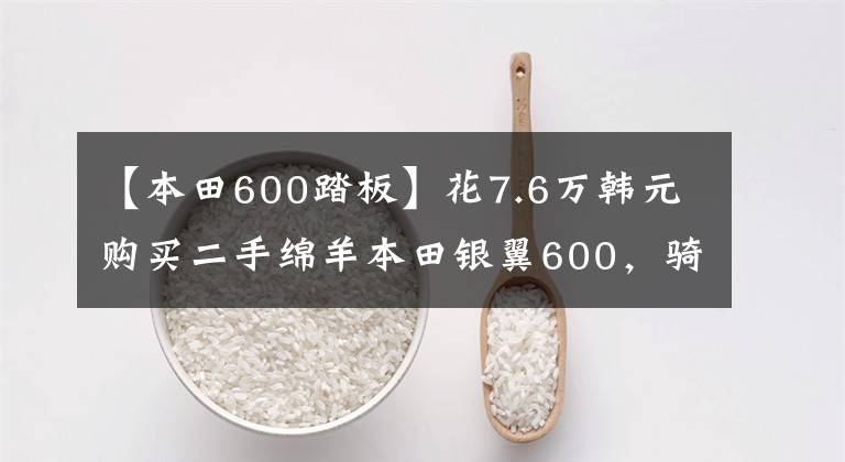 【本田600踏板】花7.6万韩元购买二手绵羊本田银翼600，骑自行车就像坐在沙发上看电影一样。
