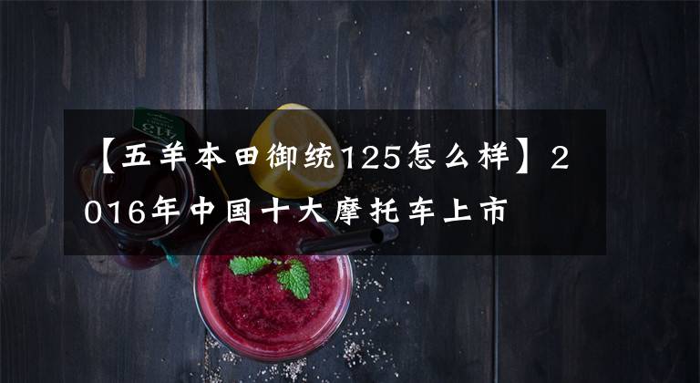 【五羊本田御统125怎么样】2016年中国十大摩托车上市
