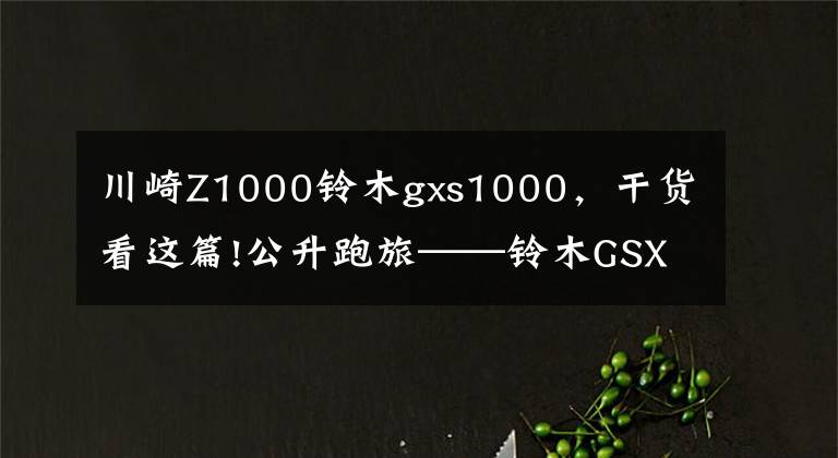 川崎Z1000铃木gxs1000,干货看这篇!公升跑旅——铃木GSX-S1000F对比川崎NINJA1000