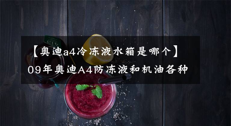 【奥迪a4冷冻液水箱是哪个】09年奥迪A4防冻液和机油各种漏，先解决漏水问题再说吧！