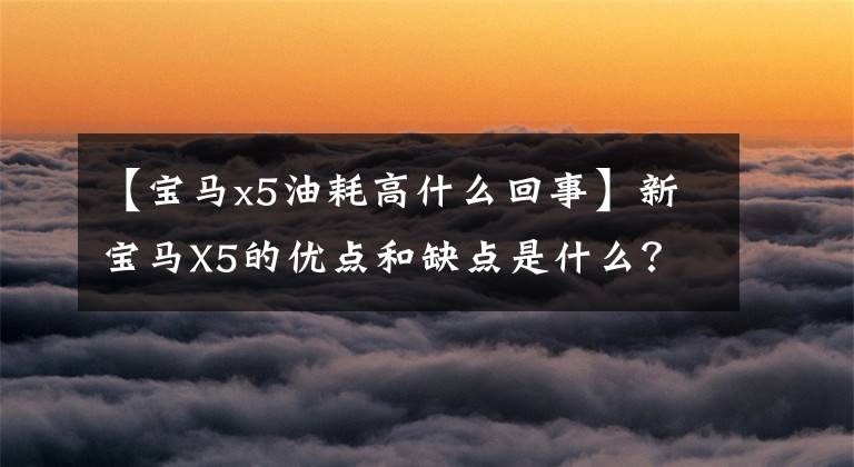 【宝马x5油耗高什么回事】新宝马X5的优点和缺点是什么?