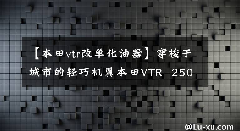 【本田vtr改单化油器】穿梭于城市的轻巧机翼本田VTR 250