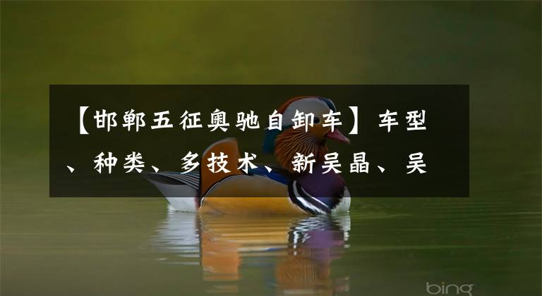 【邯郸五征奥驰自卸车】车型、种类、多技术、新吴晶、吴琦年会先看。