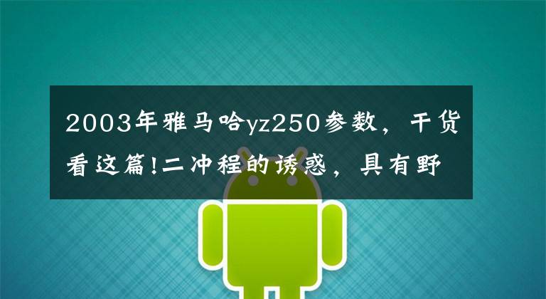 2003年雅马哈yz250参数,干货看这篇!二冲程的诱惑,具有野心的男人如何能承受得了?
