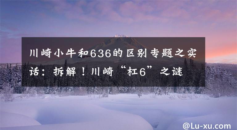 川崎小牛和636的区别专题之实话:拆解!川崎“杠6”之谜