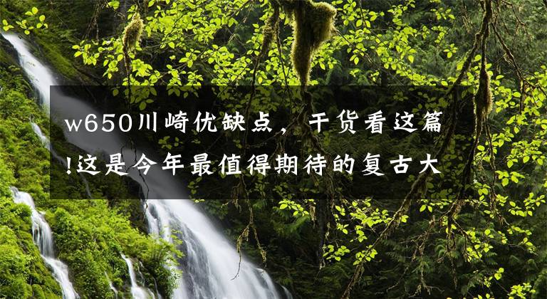 w650川崎优缺点,干货看这篇!这是今年最值得期待的复古大排摩托车之一