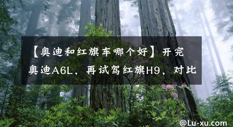 【奥迪和红旗车哪个好】开完奥迪A6L，再试驾红旗H9，对比后发现两款车的差距明显