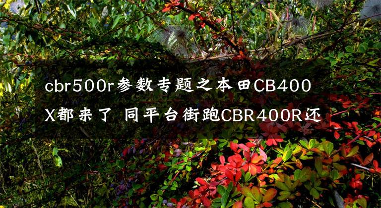 cbr500r参数专题之本田CB400X都来了 同平台街跑CBR400R还会远吗？