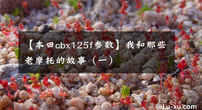 【本田cbx125f参数】我和那些老摩托的故事（一）