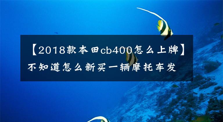 【2018款本田cb400怎么上牌】不知道怎么新买一辆摩托车发牌,看一下文章就知道了。