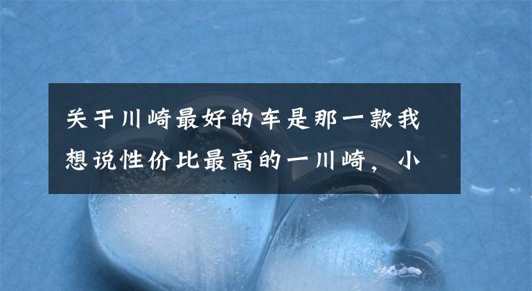 关于川崎最好的车是那一款我想说性价比最高的一川崎,小火神650