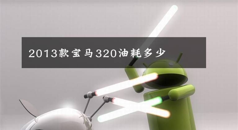 2013款宝马320油耗多少