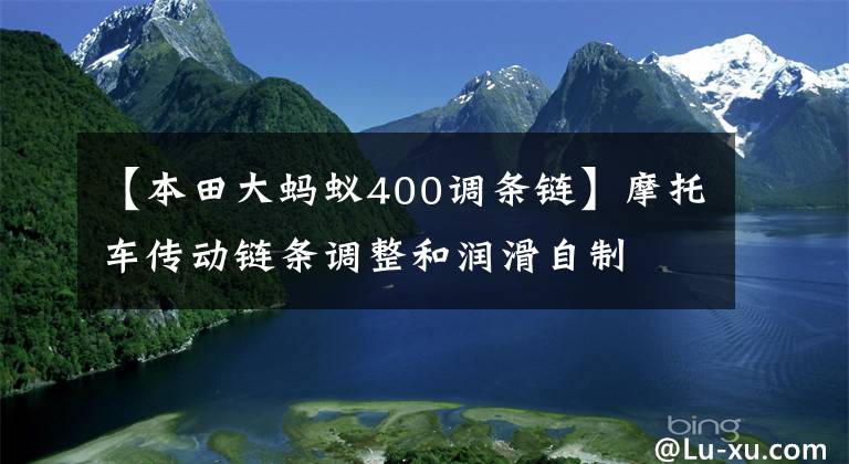 【本田大蚂蚁400调条链】摩托车传动链条调整和润滑自制