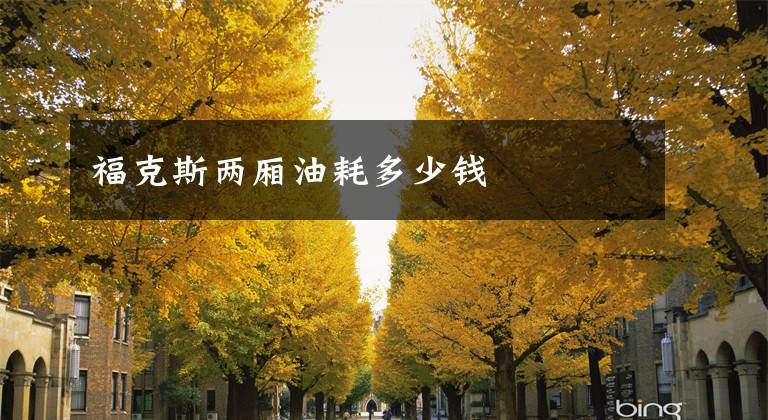 福克斯两厢油耗多少钱