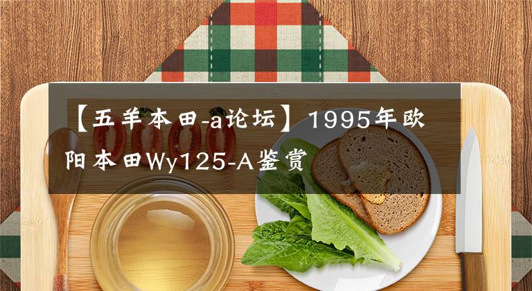 【五羊本田-a论坛】1995年欧阳本田Wy125-A鉴赏
