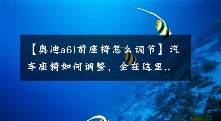 【奥迪a6l前座椅怎么调节】汽车座椅如何调整,全在这里......