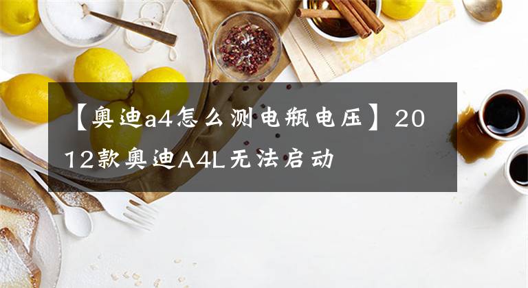 【奥迪a4怎么测电瓶电压】2012款奥迪A4L无法启动