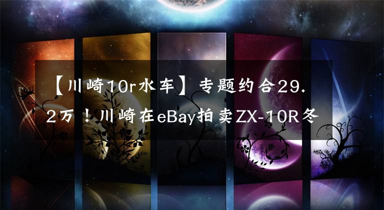 【川崎10r水车】专题约合29.2万!川崎在eBay拍卖ZX-10R冬日训练车