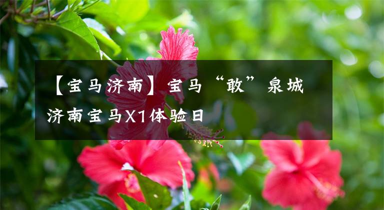 【宝马济南】宝马“敢”泉城济南宝马X1体验日