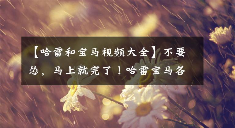 【哈雷和宝马视频大全】不要怂,马上就完了!哈雷宝马各自发布新车难道要进入互模式吗?