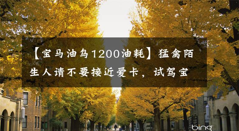 【宝马油鸟1200油耗】猛禽陌生人请不要接近爱卡，试驾宝马R  1200 GS。