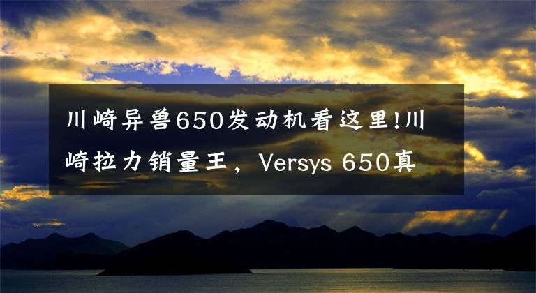 川崎异兽650发动机看这里!川崎拉力销量王,Versys 650真香