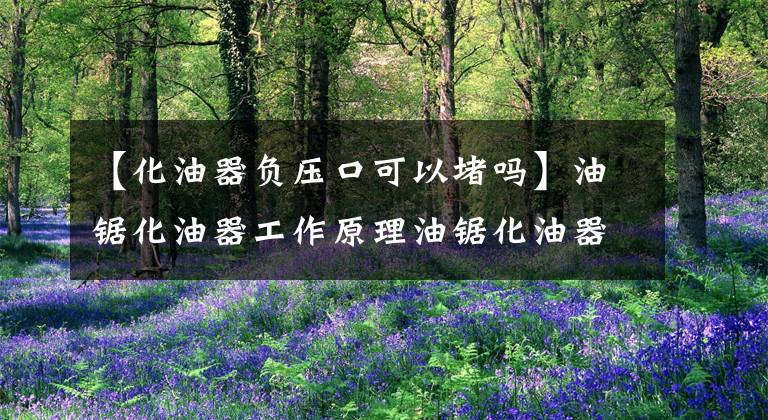 【化油器负压口可以堵吗】油锯化油器工作原理油锯化油器调整方法